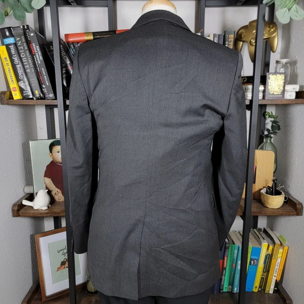 Banana Republic Men's‎ Sport Blazer Charcoal LANIFICIO WOOL Modern Fit Size 38R